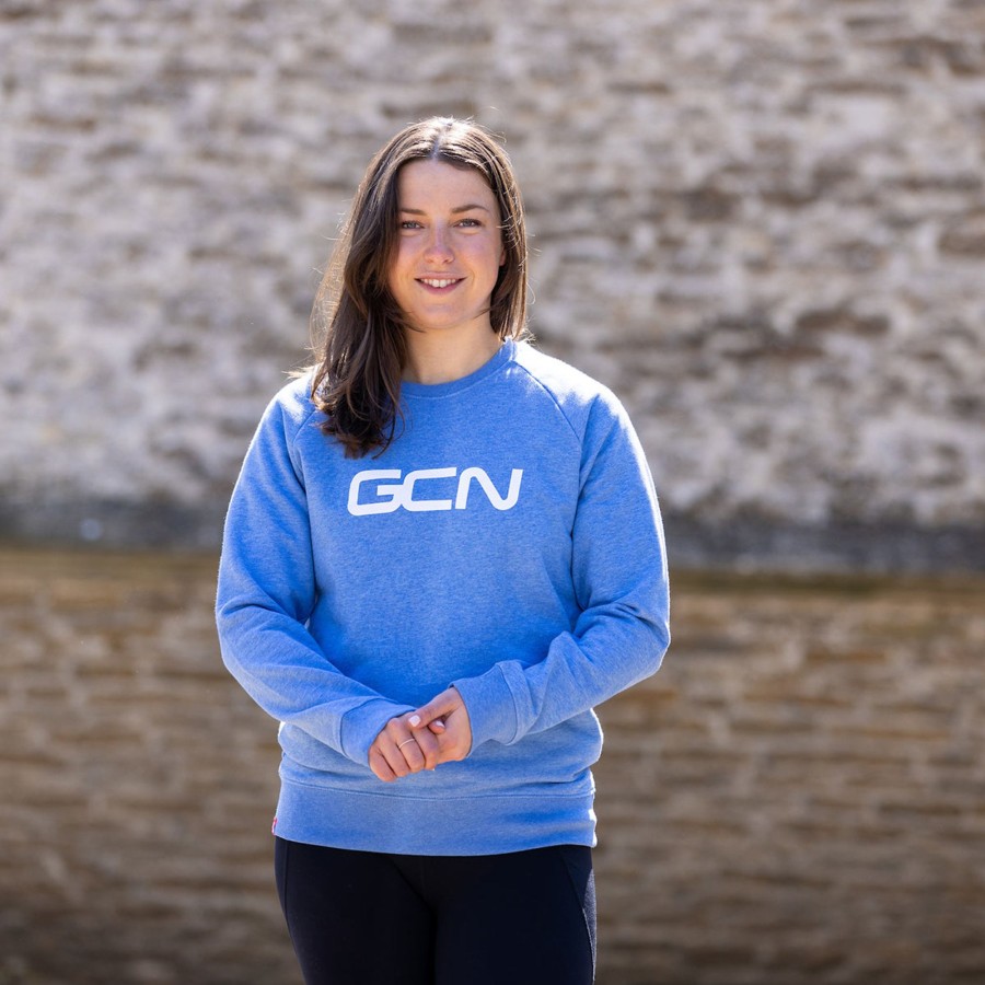 Casual Clothing Frontline | Gcn Word Logo Sweatshirt - Mid Heather Blue