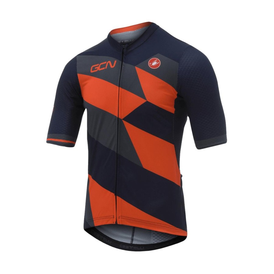 Cycling Kit Castelli | Gcn Castelli Competizione 2 Orange And Blue Jersey