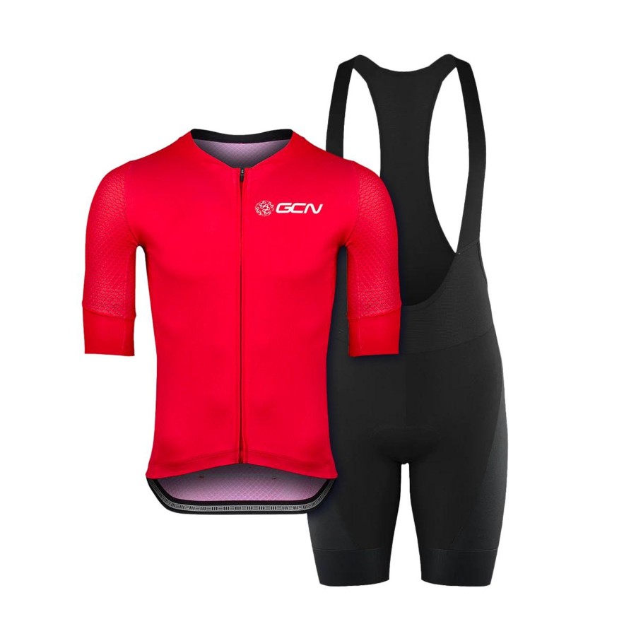 Cycling Kit globalcyclingnetwork | Gcn Core 2.0 Jersey & Bibshorts Bundle - Red