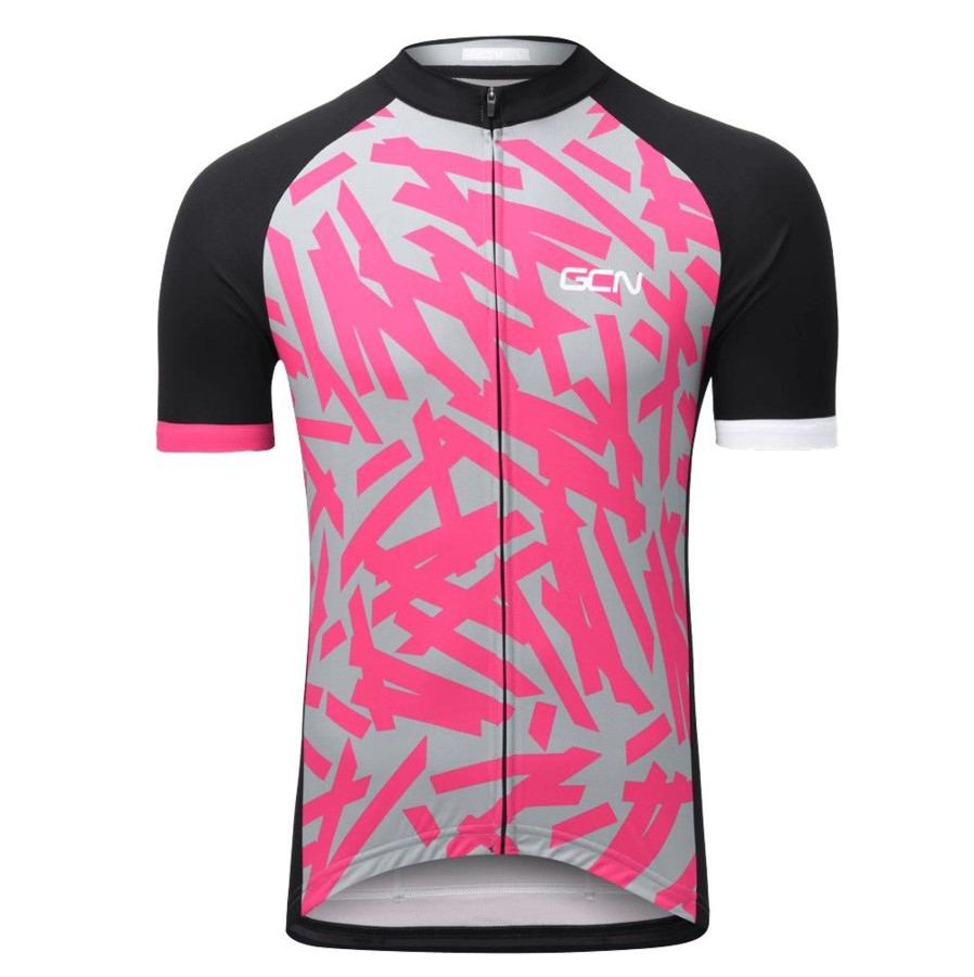 Cycling Kit Bicycle-Line | Gcn Explore Fan Jersey - Grey & Pink