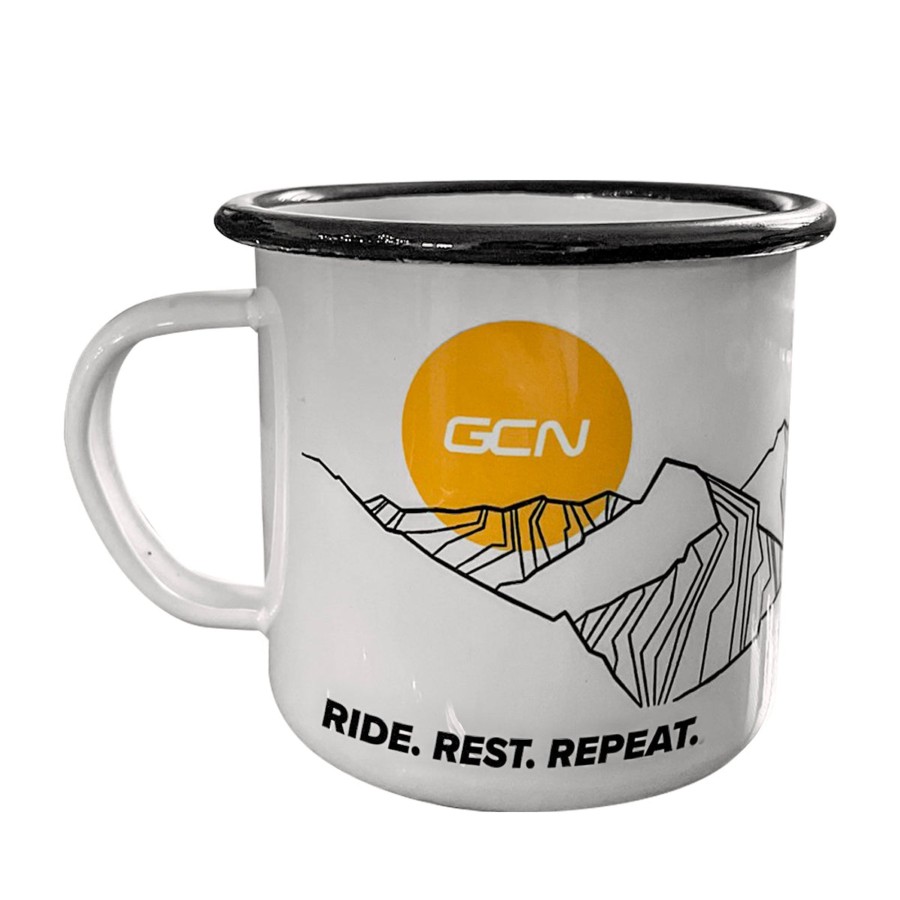 Accessories promocatering | Gcn Ride Rest Repeat Enamel Mug