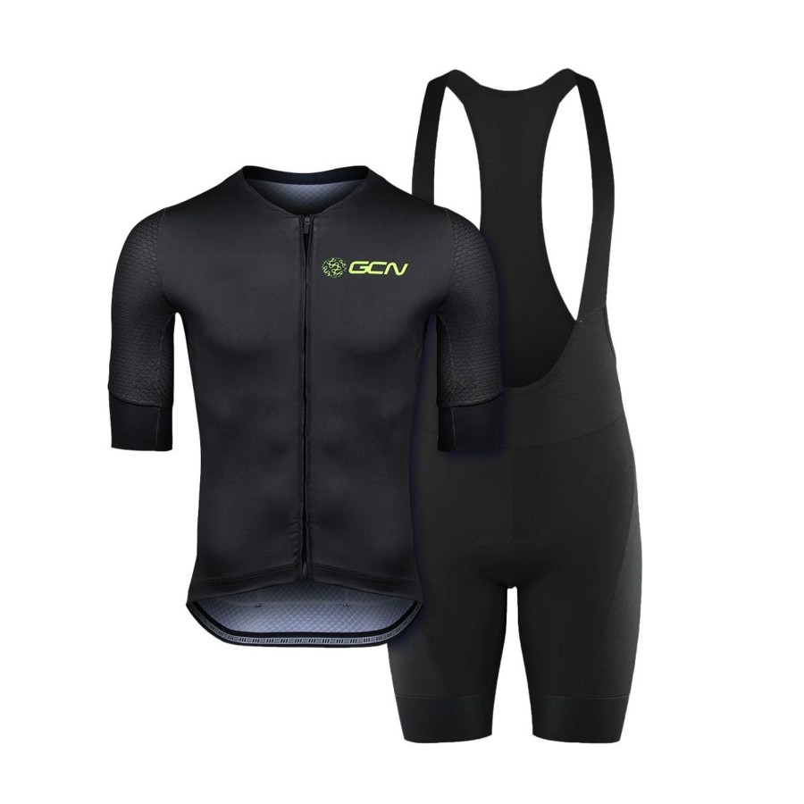 Cycling Kit globalcyclingnetwork | Gcn Core 2.0 Jersey & Bibshorts Bundle - Black/Fluoro