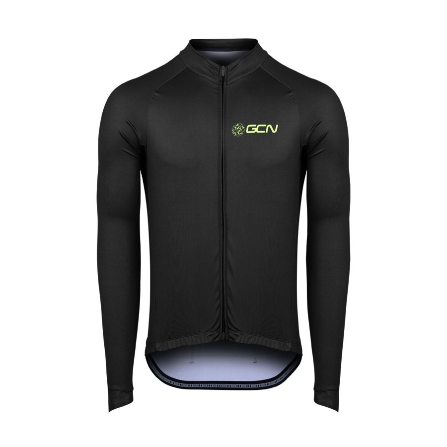 Cycling Kit globalcyclingnetwork | Gcn Core 2.0 Long Sleeve Jersey - Black/Fluoro