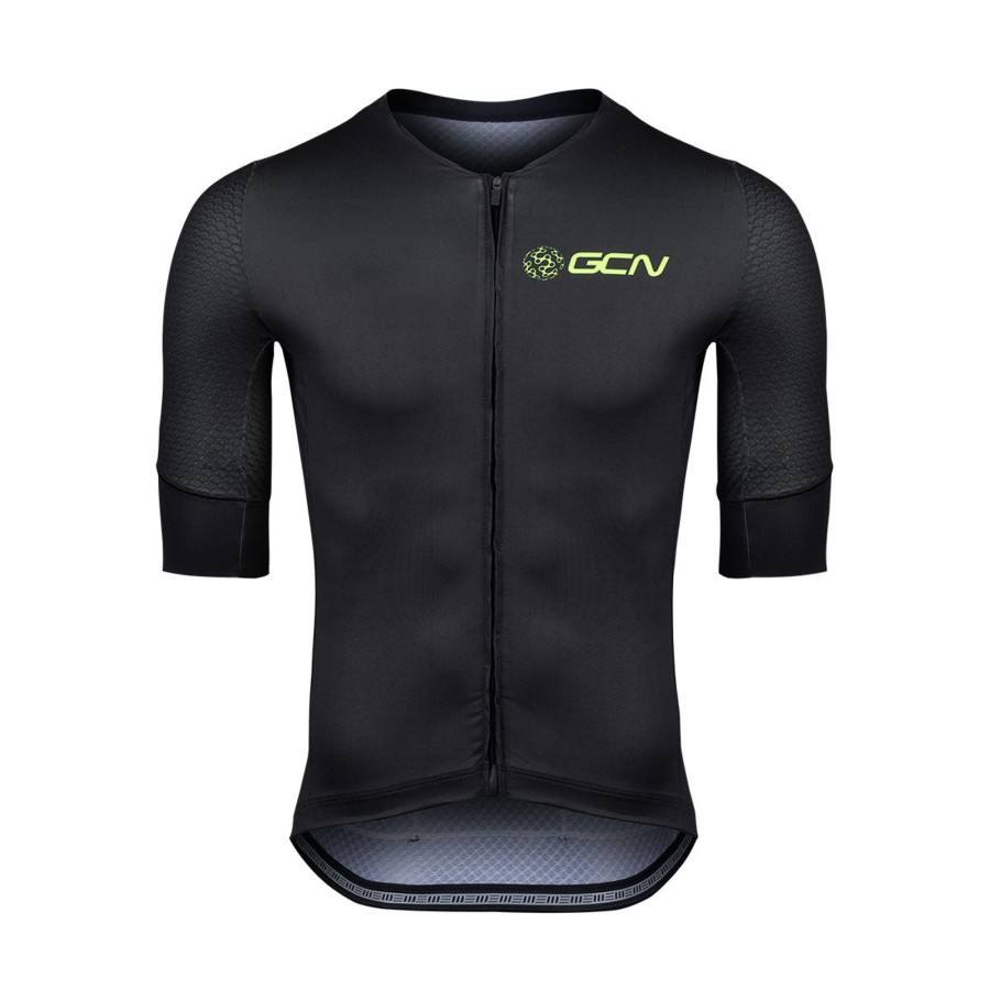 Cycling Kit globalcyclingnetwork | Gcn Core 2.0 Short Sleeve Jersey - Black/Fluoro