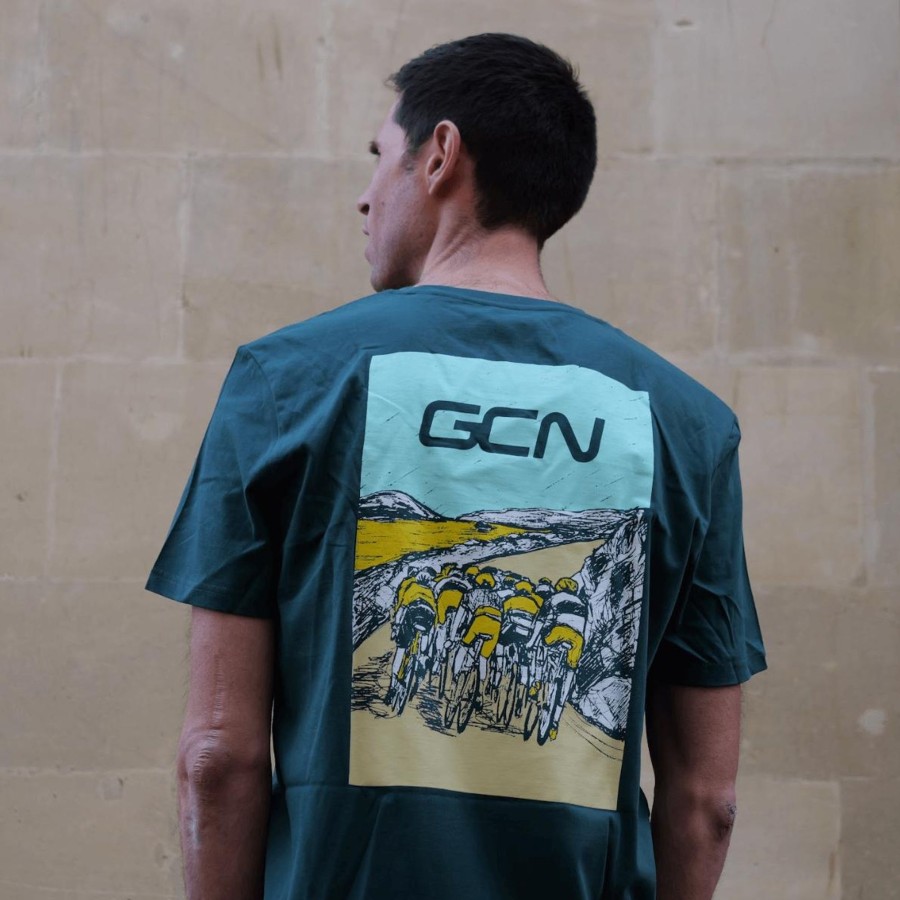 Casual Clothing Frontline | Gcn Peloton Sketch T-Shirt - Green