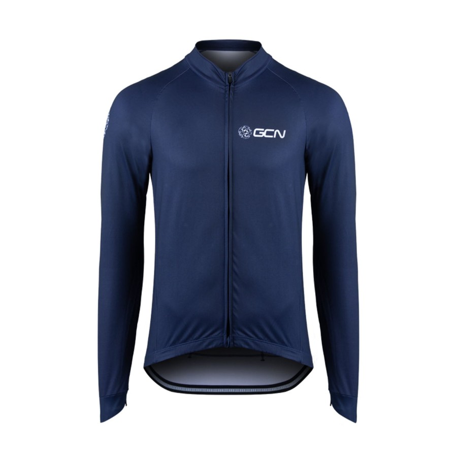 Cycling Kit Bicycle-Line | Gcn Core 2.0 Long Sleeve Jersey - Navy Blue